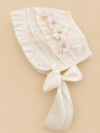 Ropón de bautizo Ana Laura beige para niña – gorrito