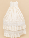Ropón de bautizo Ana Laura beige para niña – ropón largo