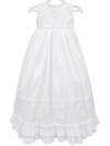 Ropón de bautizo Laila blanco para niña – ropón largo