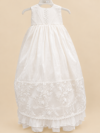 Ropón de bautizo Laila beige para niña – ropón largo