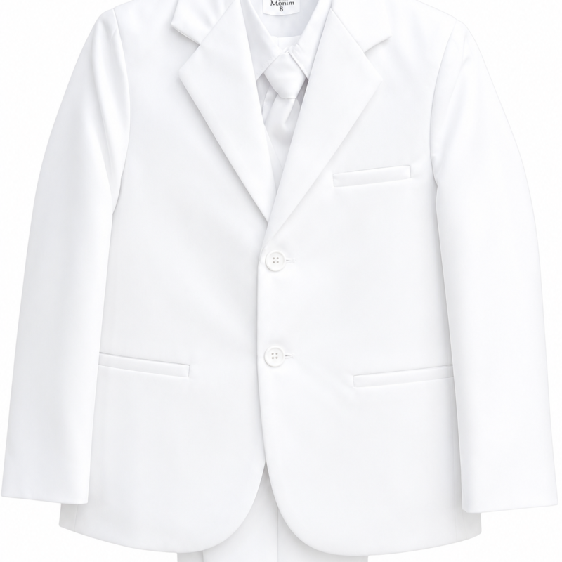 Traje formal blanco para niño