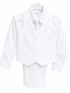 Traje formal blanco para niño – foto 4